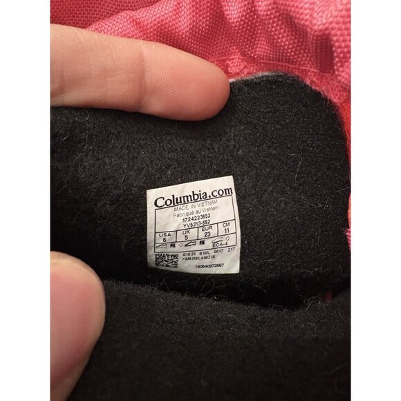 Columbia Toddler Pink Snow Boots Size 6 - Picture 8 of 8